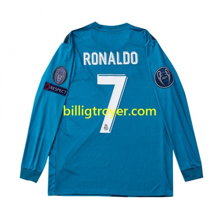 Billige Fotballdrakter Real Madrid Cristiano Ronaldo 7 2017 Retro Tredjedraktsett Langermet
